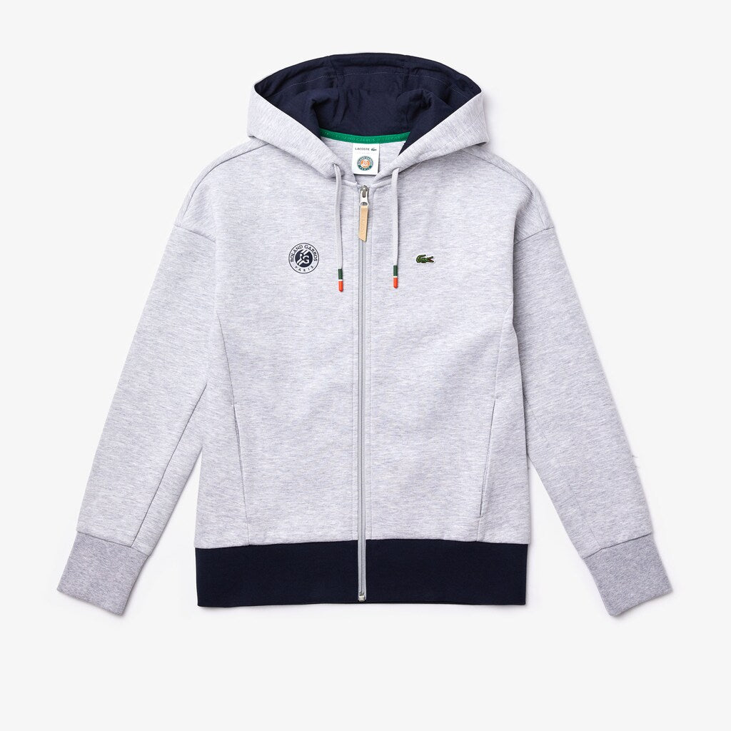 Wo  SPORT Roland Garros Print Zip-Up Sweatshirt | Lacoste Womens