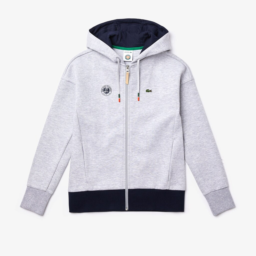 Wo  SPORT Roland Garros Print Zip-Up Sweatshirt | Lacoste Womens