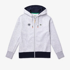 Wo  SPORT Roland Garros Print Zip-Up Sweatshirt | Lacoste Womens