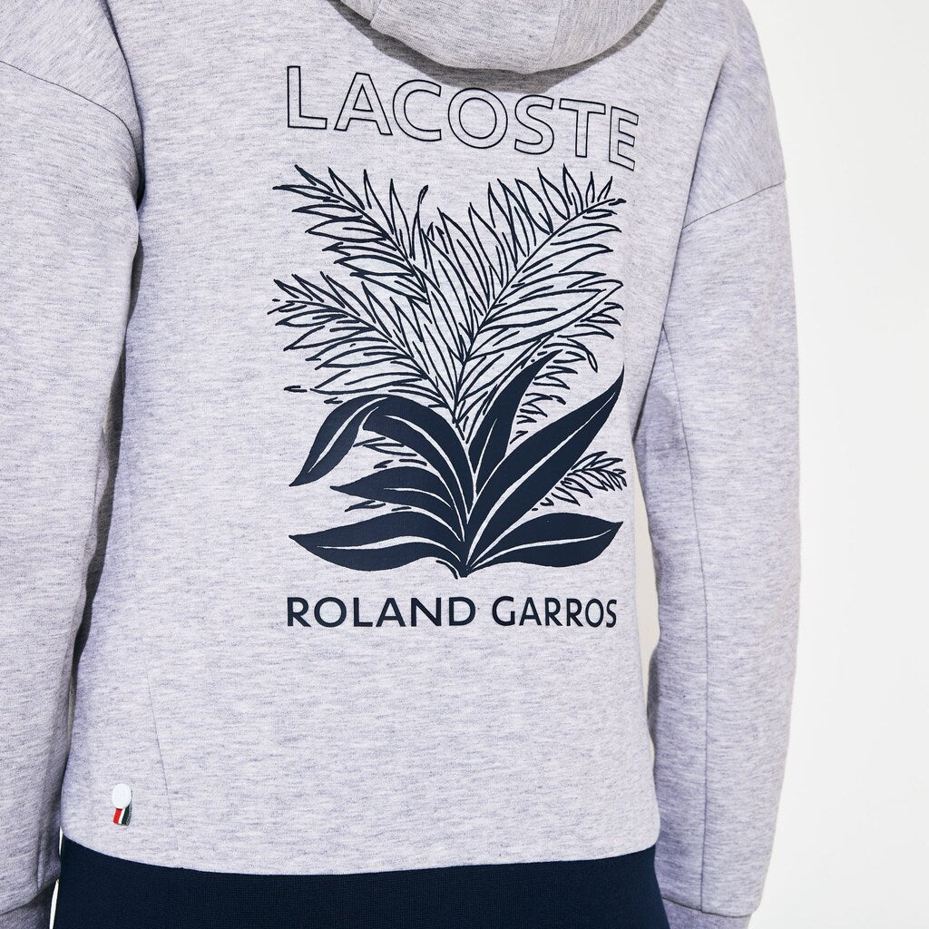 Wo  SPORT Roland Garros Print Zip-Up Sweatshirt | Lacoste Womens