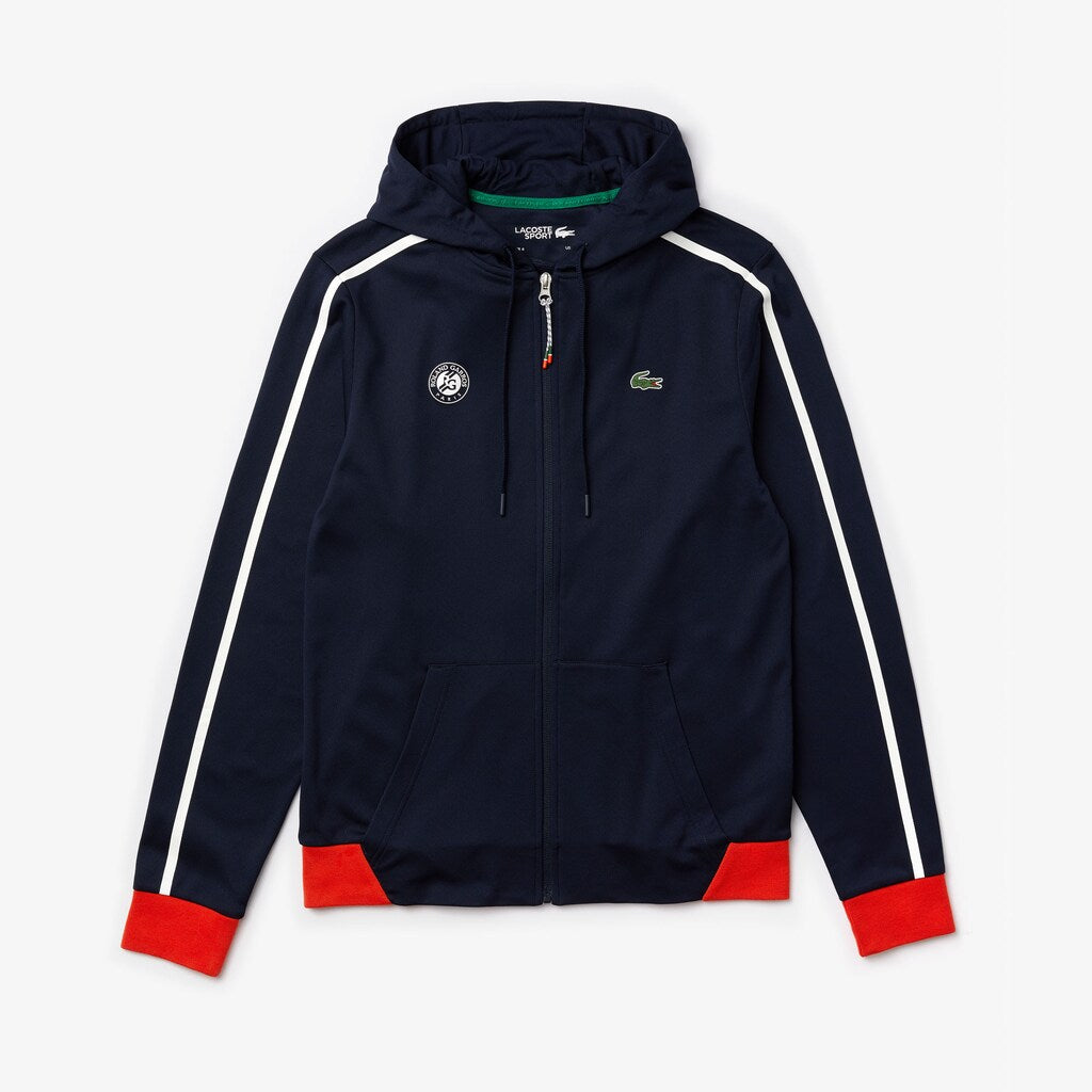 SPORT Roland Garros Hooded Zip-Up Jacket | Lacoste Mens