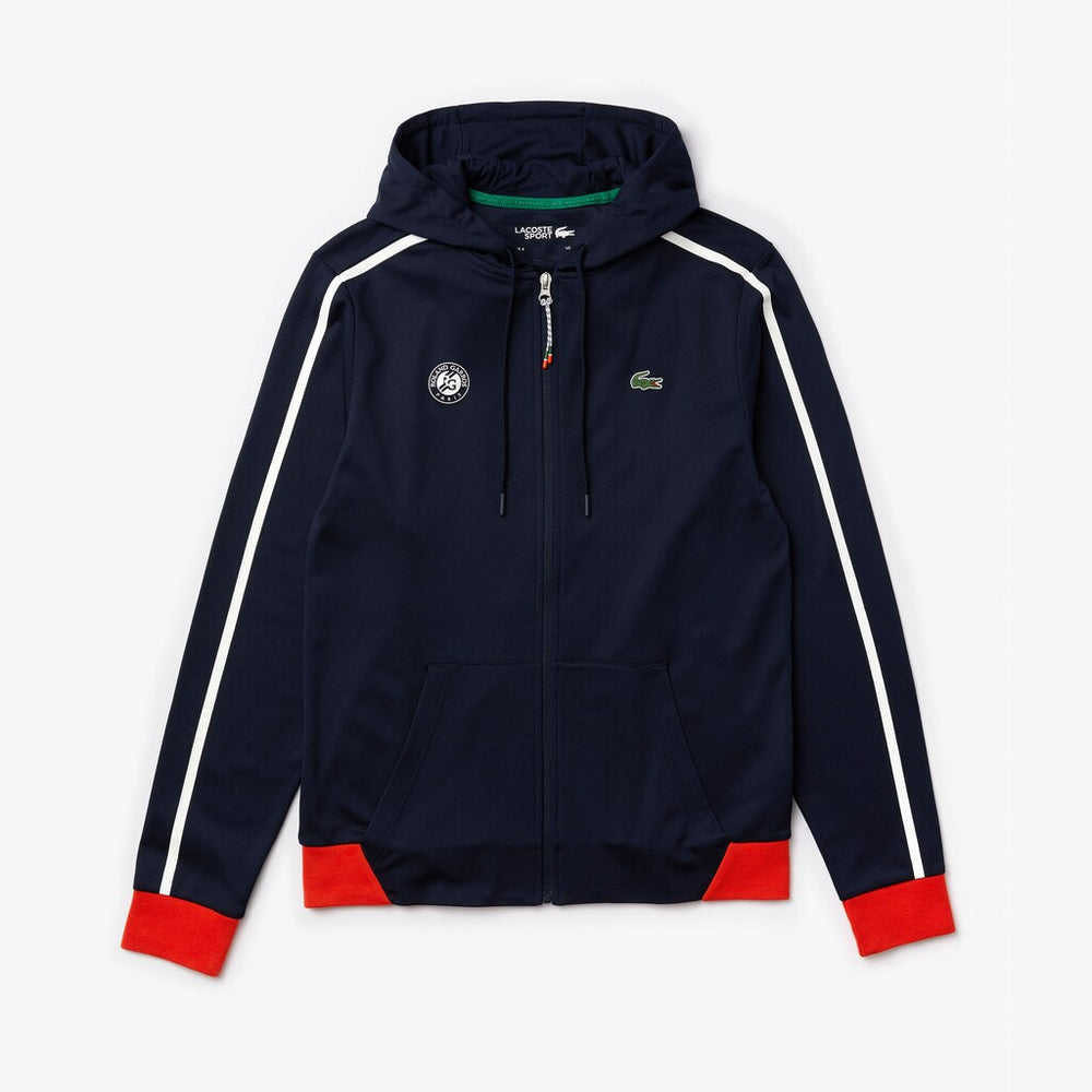 SPORT Roland Garros Hooded Zip-Up Jacket | Lacoste Mens
