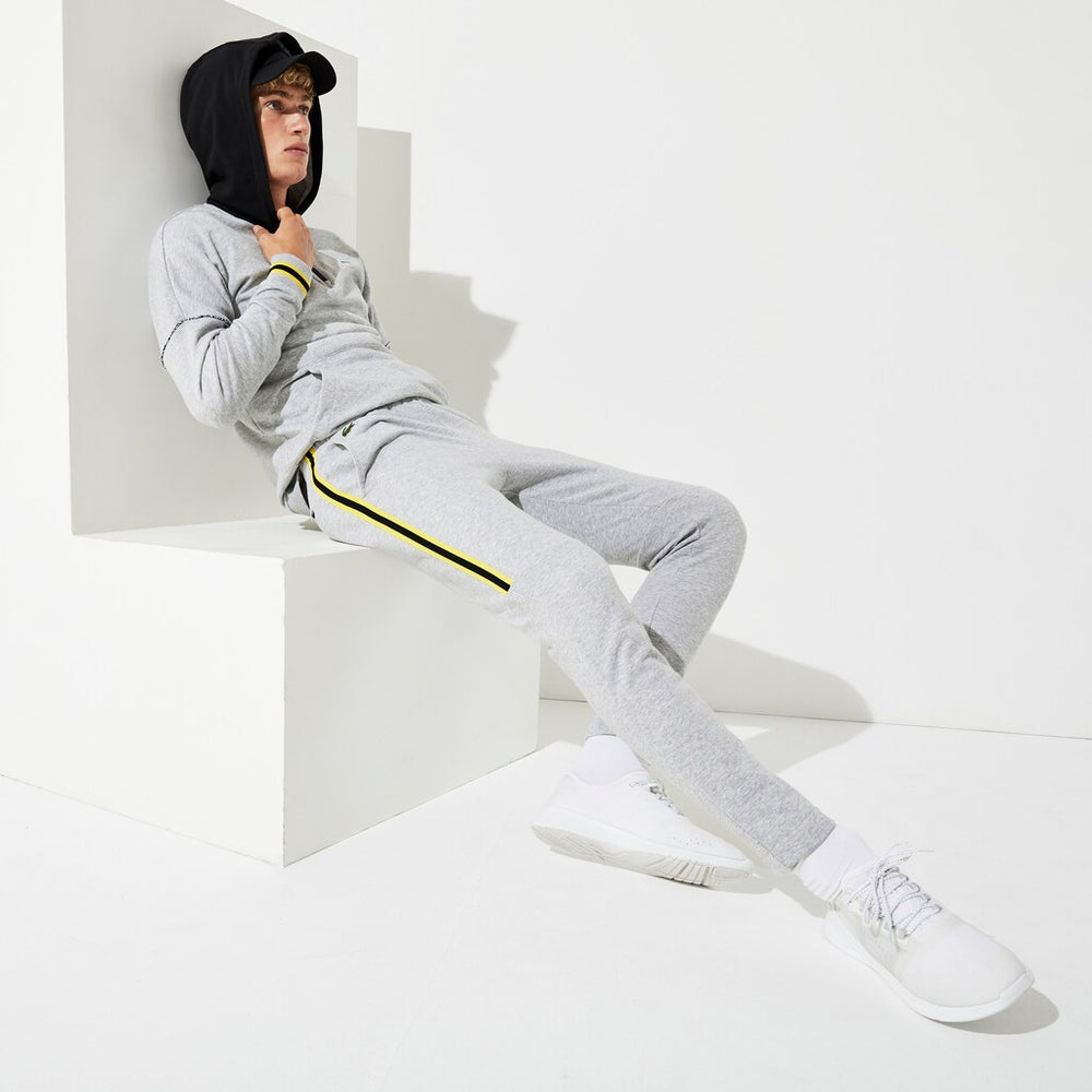 SPORT Racing Stripe Fleece Track Pants | Lacoste Mens