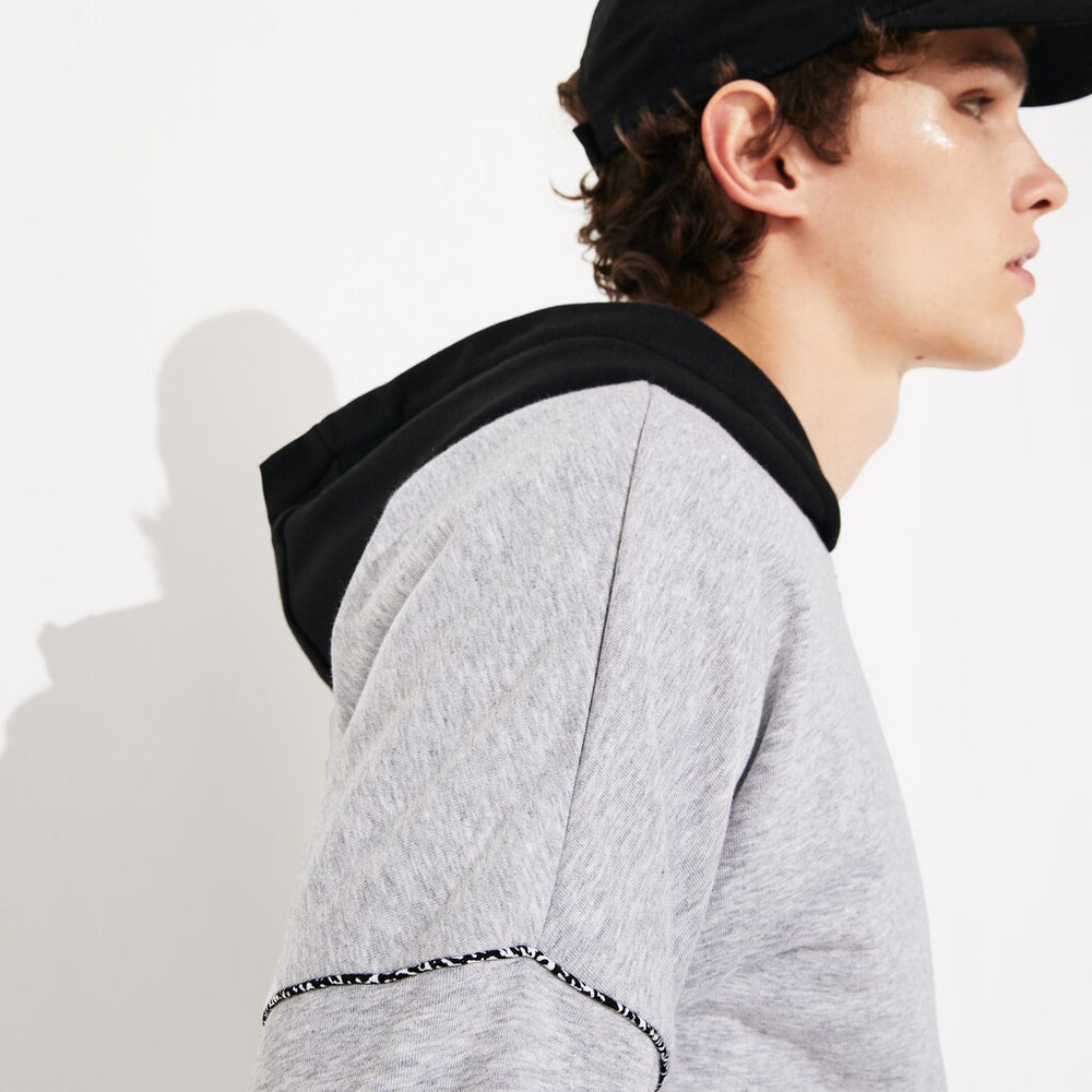 SPORT Contrast-Hood Fleece Sweatshirt | Lacoste Mens