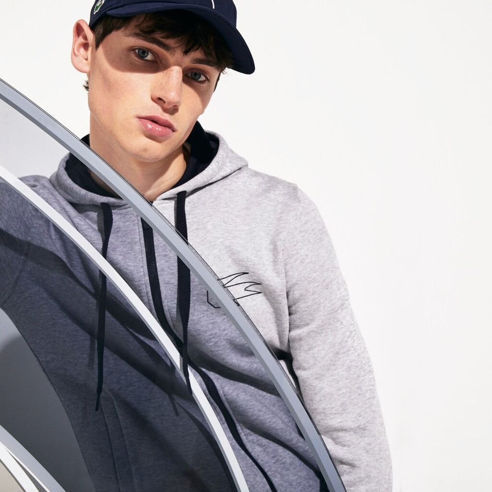 SPORT Novak Djokovic Zippered Hoody Sweatshirt | Lacoste Mens