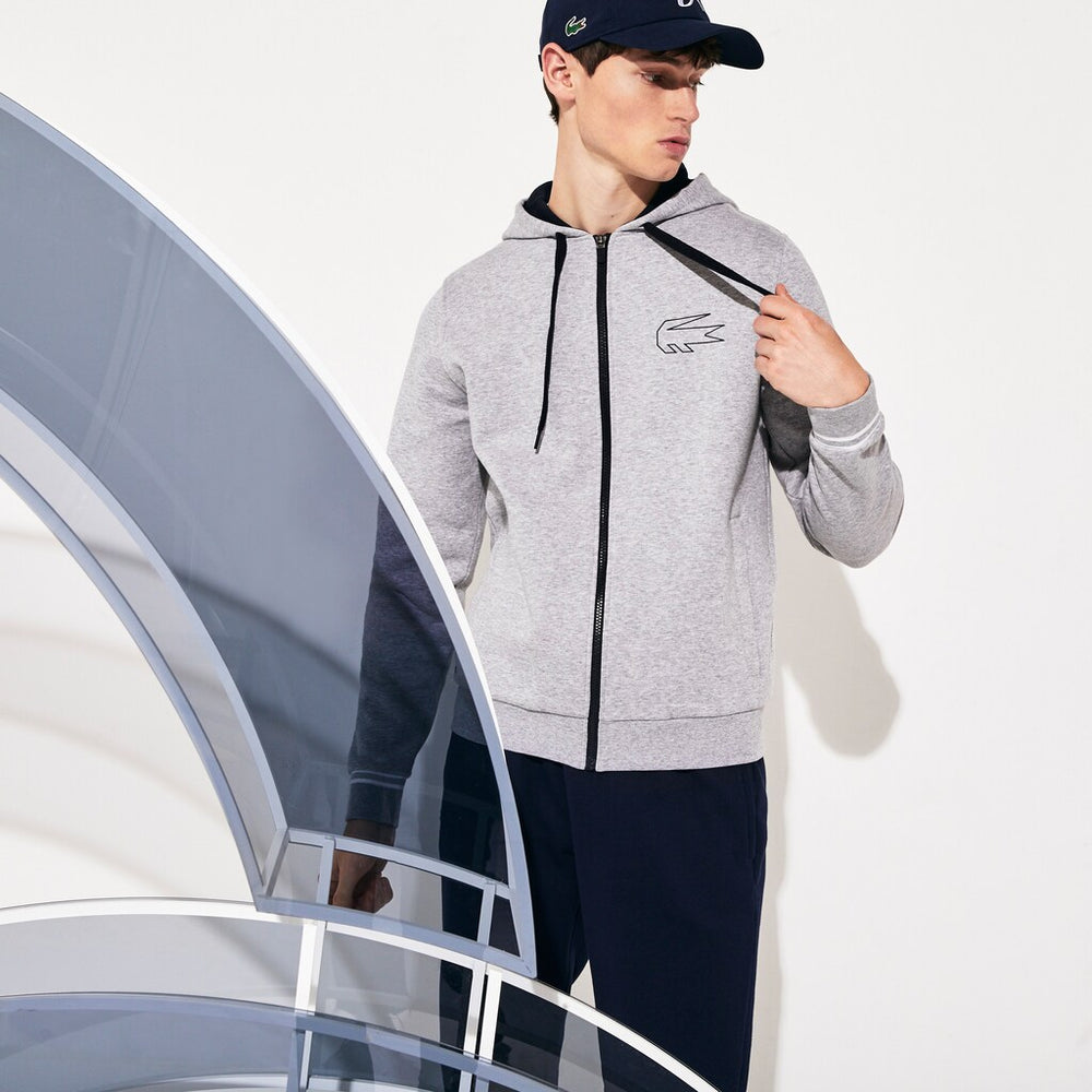 SPORT Novak Djokovic Zippered Hoody Sweatshirt | Lacoste Mens