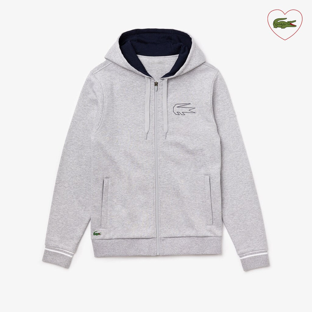 SPORT Novak Djokovic Zippered Hoody Sweatshirt | Lacoste Mens