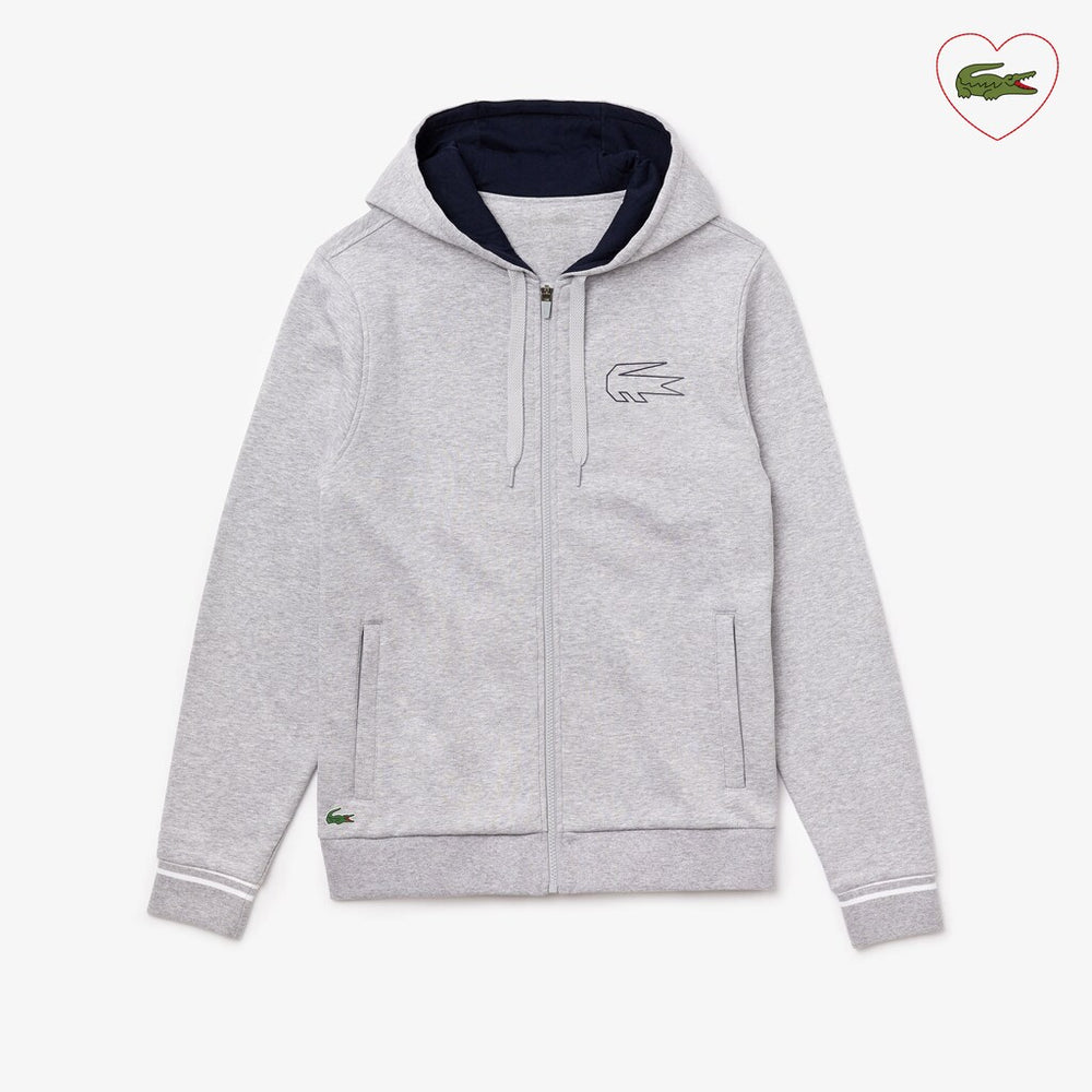 SPORT Novak Djokovic Zippered Hoody Sweatshirt | Lacoste Mens