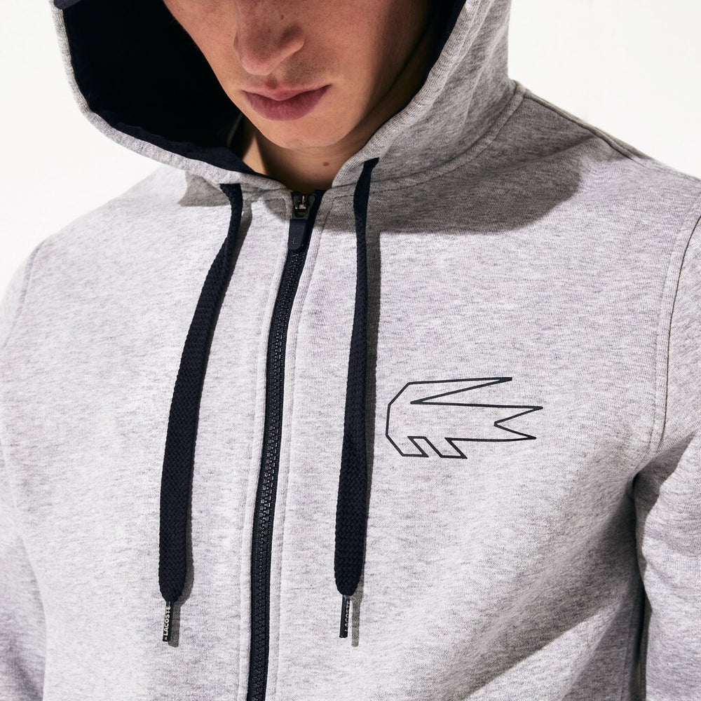 SPORT Novak Djokovic Zippered Hoody Sweatshirt | Lacoste Mens
