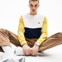 Regular Fit Colorblock French Terry Sweatshirt | Lacoste Mens