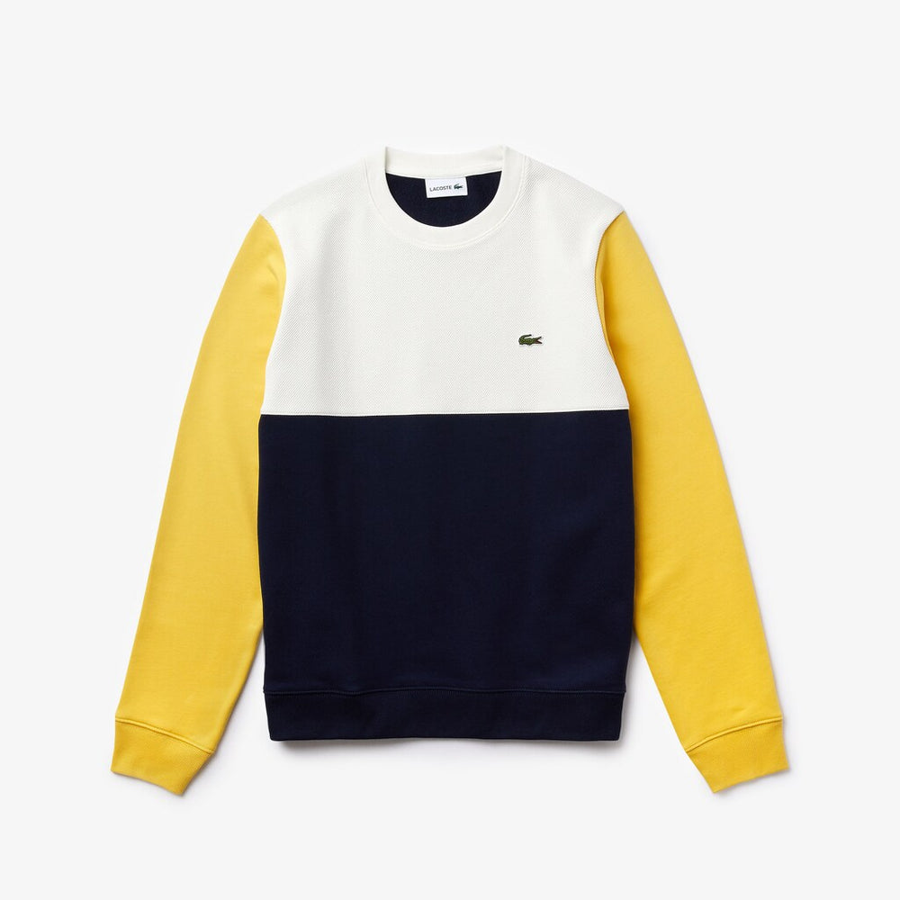 Regular Fit Colorblock French Terry Sweatshirt | Lacoste Mens