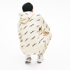 LIVE Hooded Print Fleece Sweatshirt | Lacoste Mens