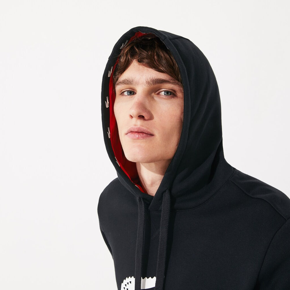 SPORT Oversize Croc Fleece Hoodie | Lacoste Mens