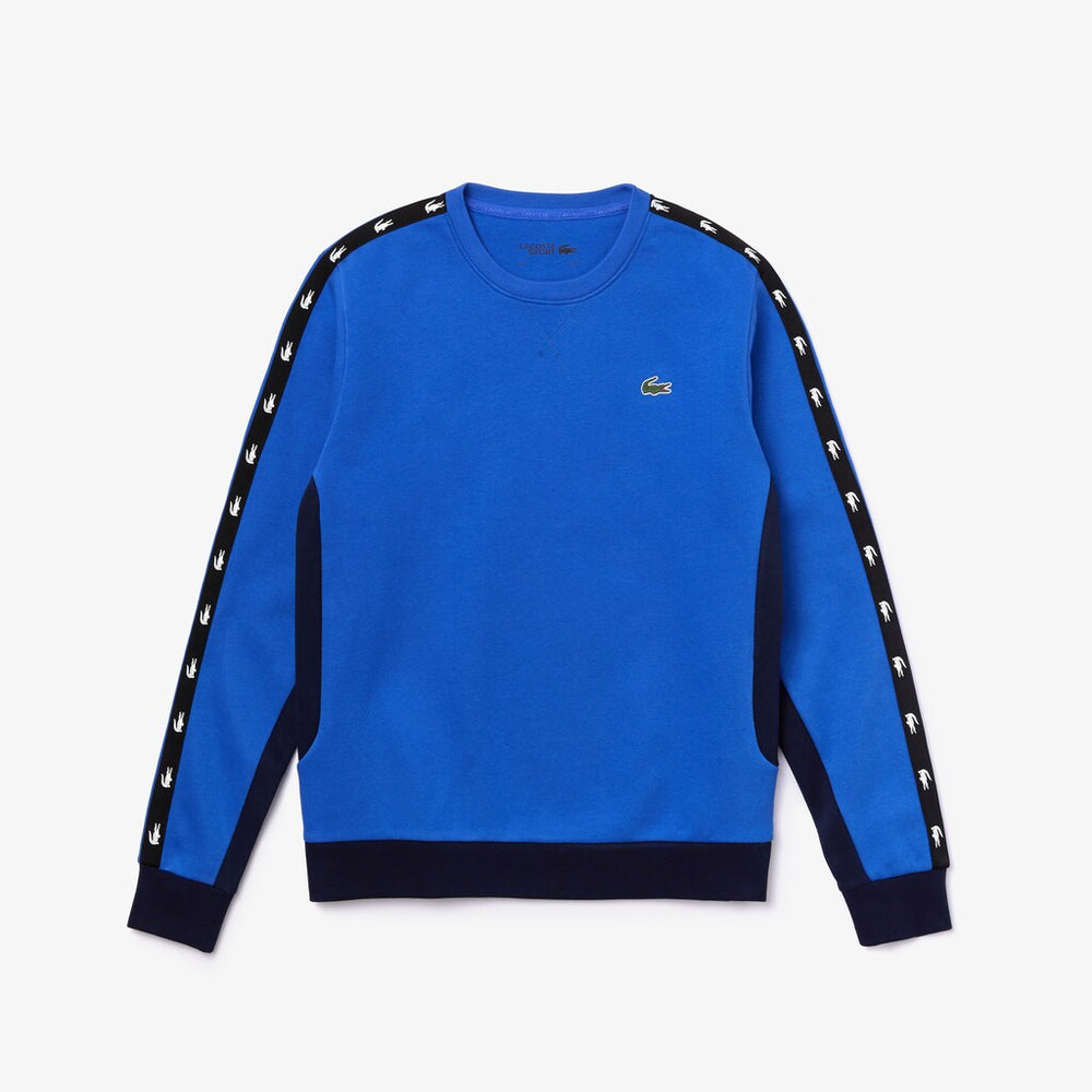 SPORT Two-Tone Fleece Crew Neck Sweatshirt | Lacoste Mens