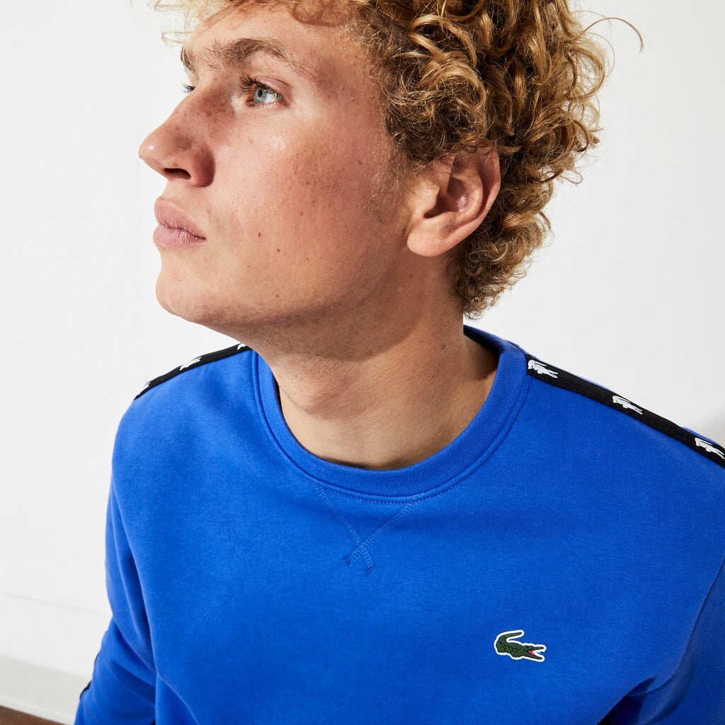 SPORT Two-Tone Fleece Crew Neck Sweatshirt | Lacoste Mens