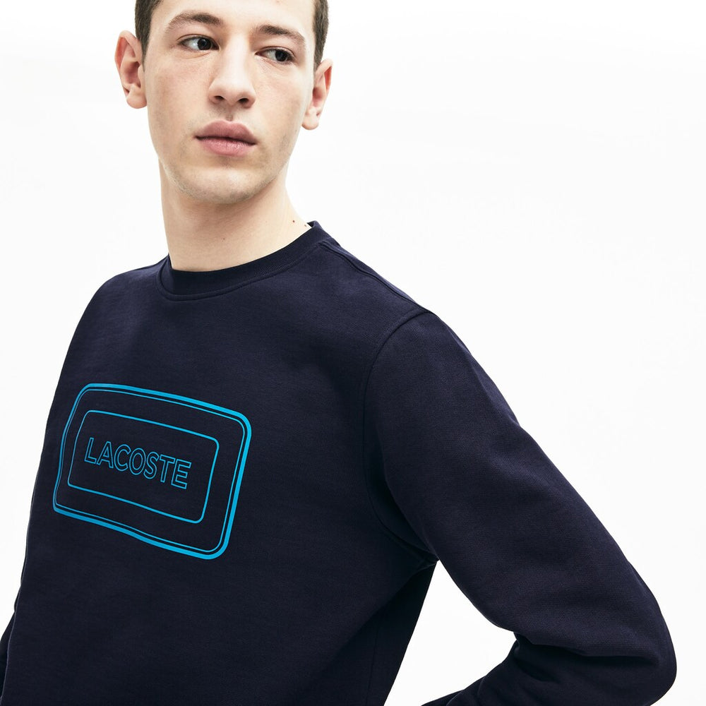 Motion Regular Fit Crew Neck Cotton Sweatshirt | Lacoste Mens