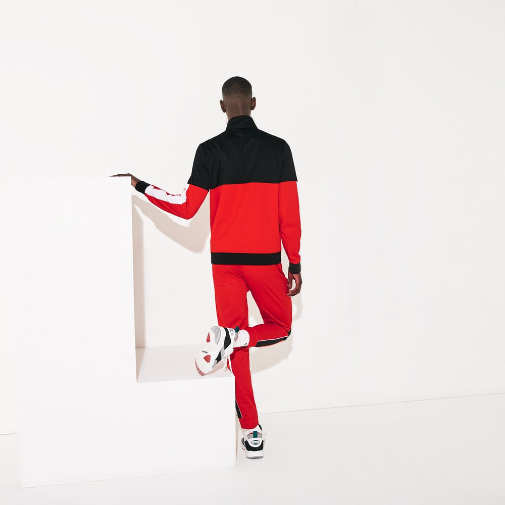 SPORT Colorblock Resistant Piqué Zip Sweatshirt | Lacoste Mens