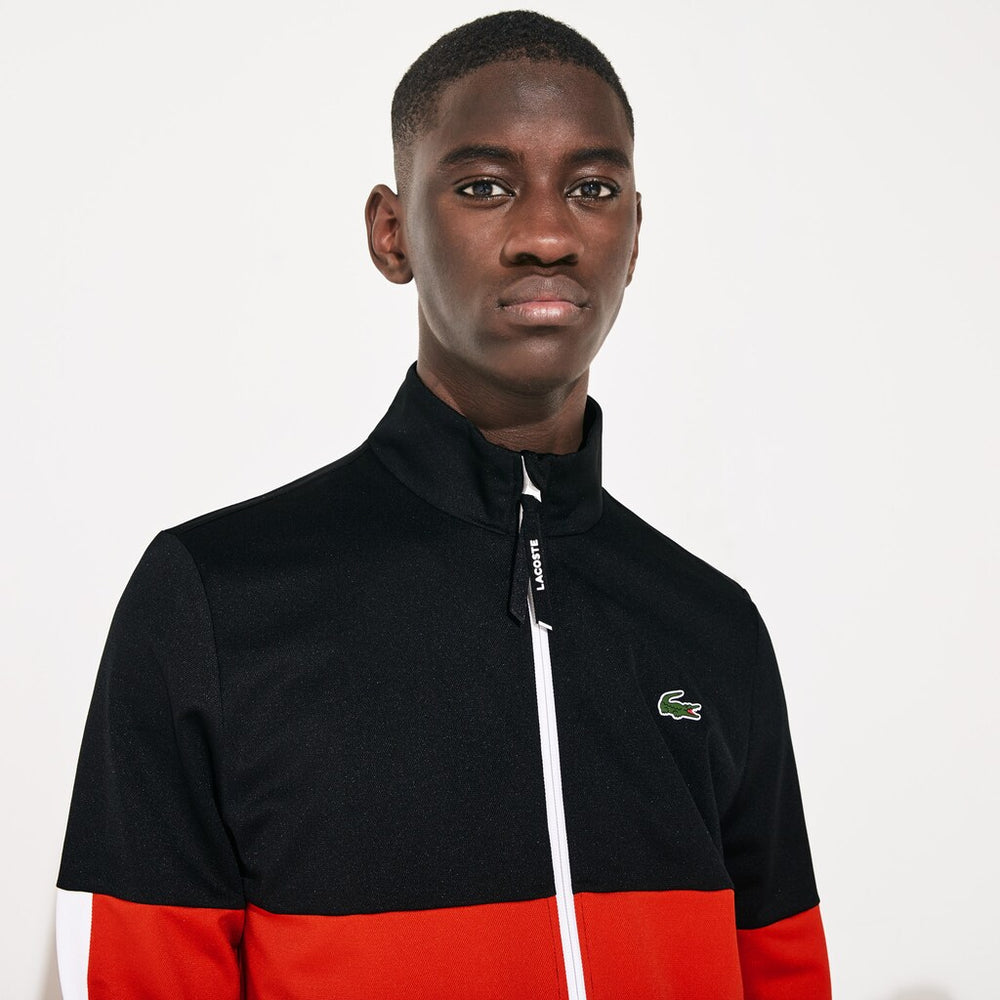 SPORT Colorblock Resistant Piqué Zip Sweatshirt | Lacoste Mens