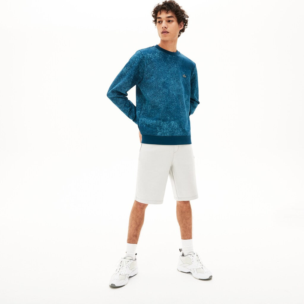 Motion Textured Crew Neck Sweatshirt | Lacoste Mens