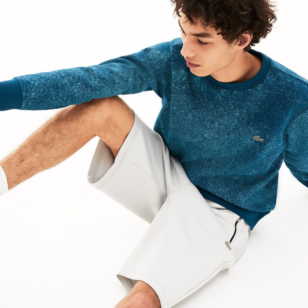 Motion Textured Crew Neck Sweatshirt | Lacoste Mens