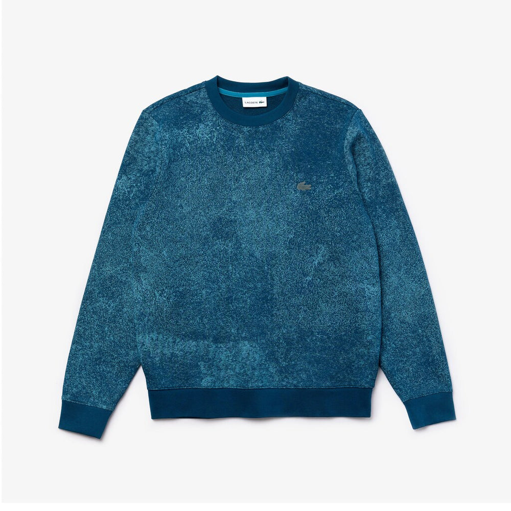 Motion Textured Crew Neck Sweatshirt | Lacoste Mens