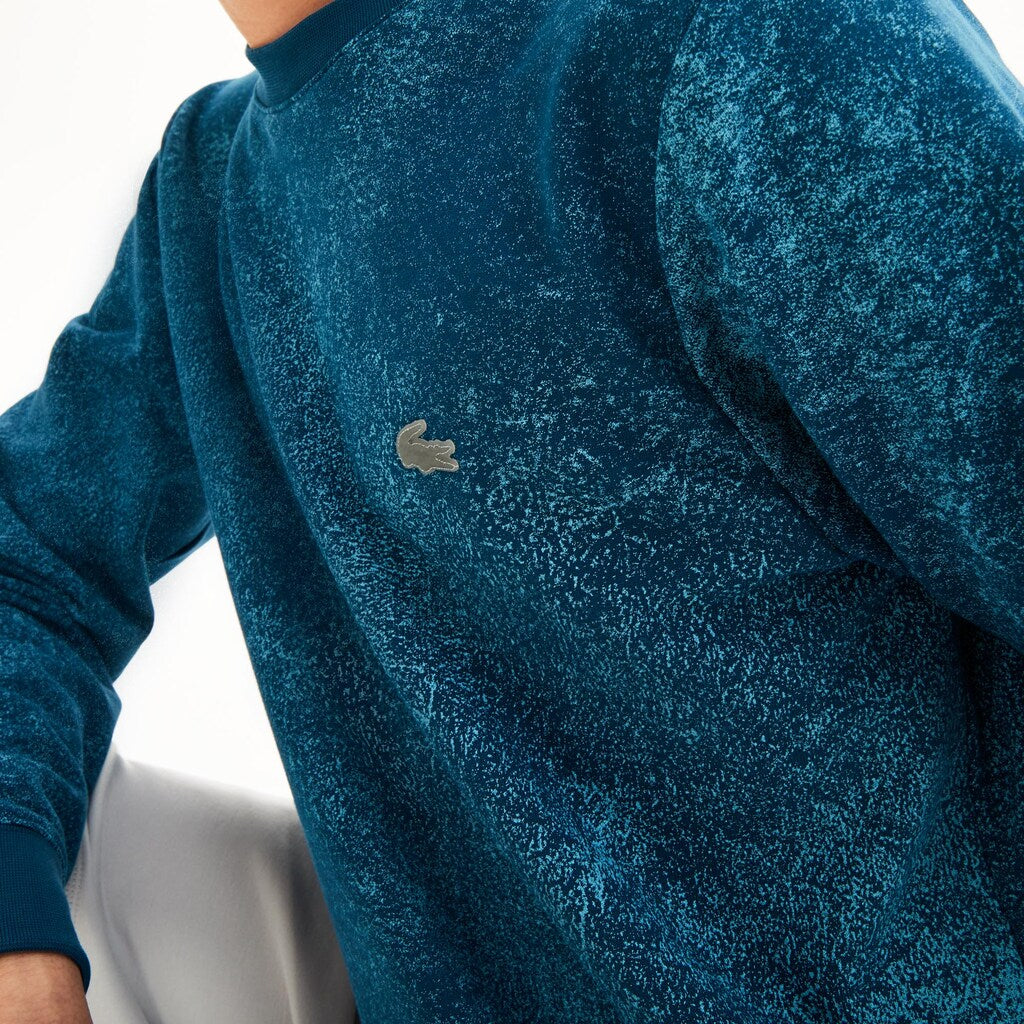 Motion Textured Crew Neck Sweatshirt | Lacoste Mens