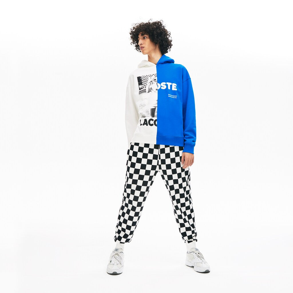 Unisex LIVE BiColor Print Fleece Sweatshirt | Lacoste Mens|Womens
