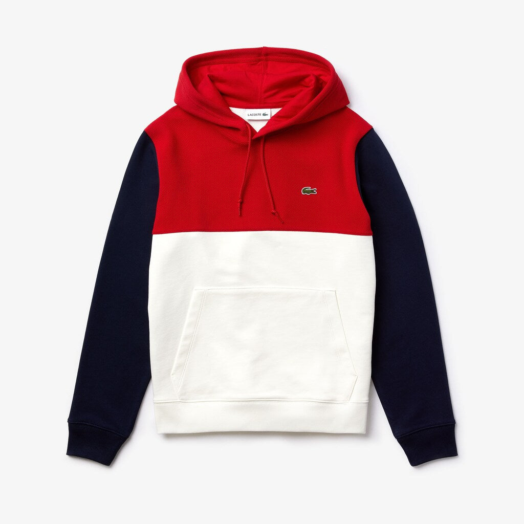 Cotton-Piqué and French Terry Colorblock Sweatshirt | Lacoste Mens