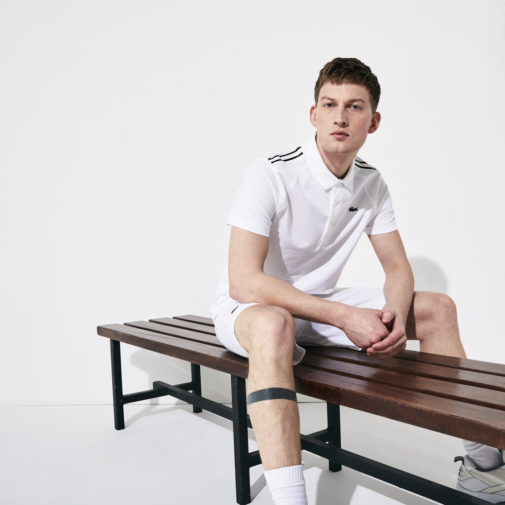SPORT Racing Stripe Lightweight Cotton Polo | Lacoste Mens
