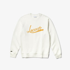 Signature Print Crew Neck Sweatshirt | Lacoste Mens