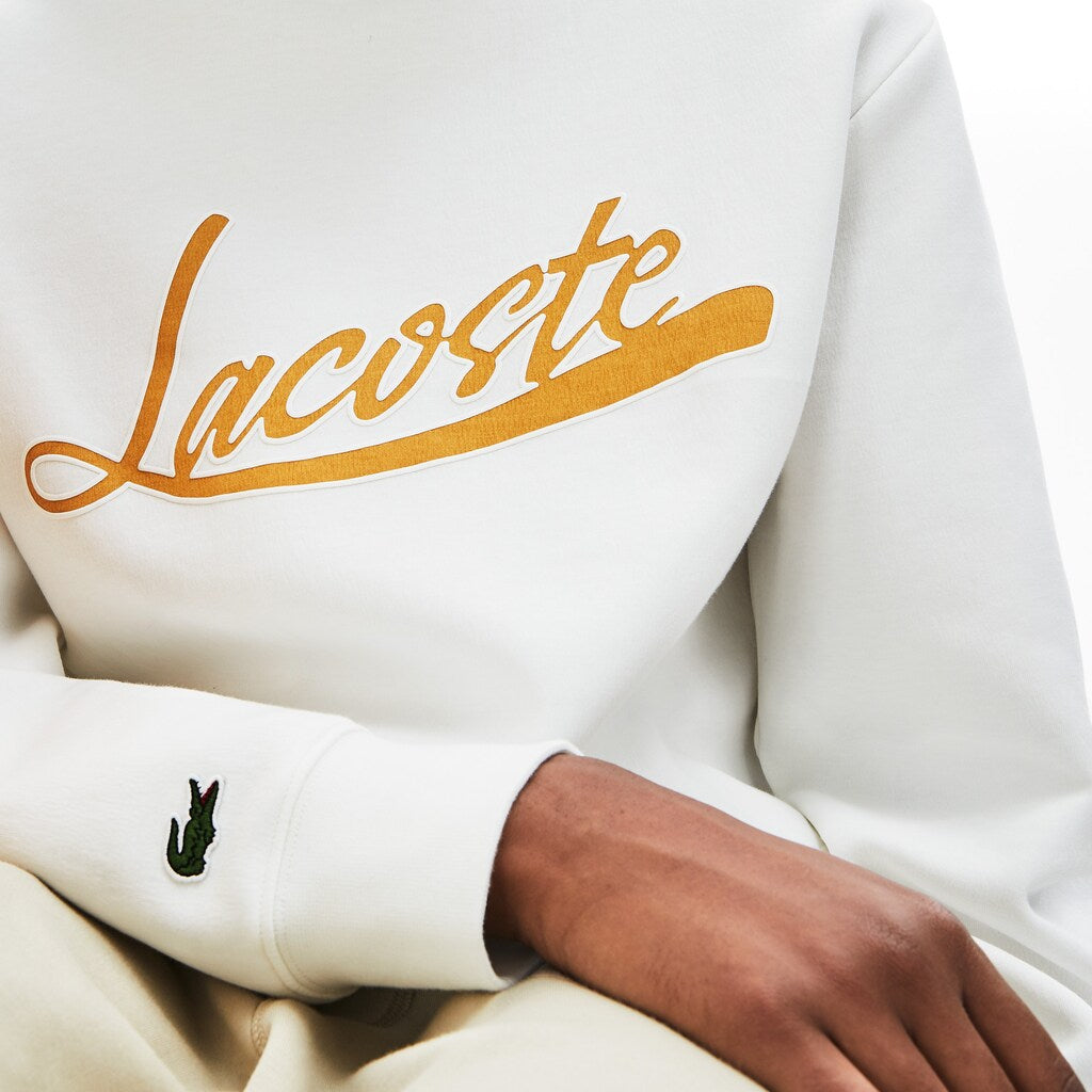 Signature Print Crew Neck Sweatshirt | Lacoste Mens