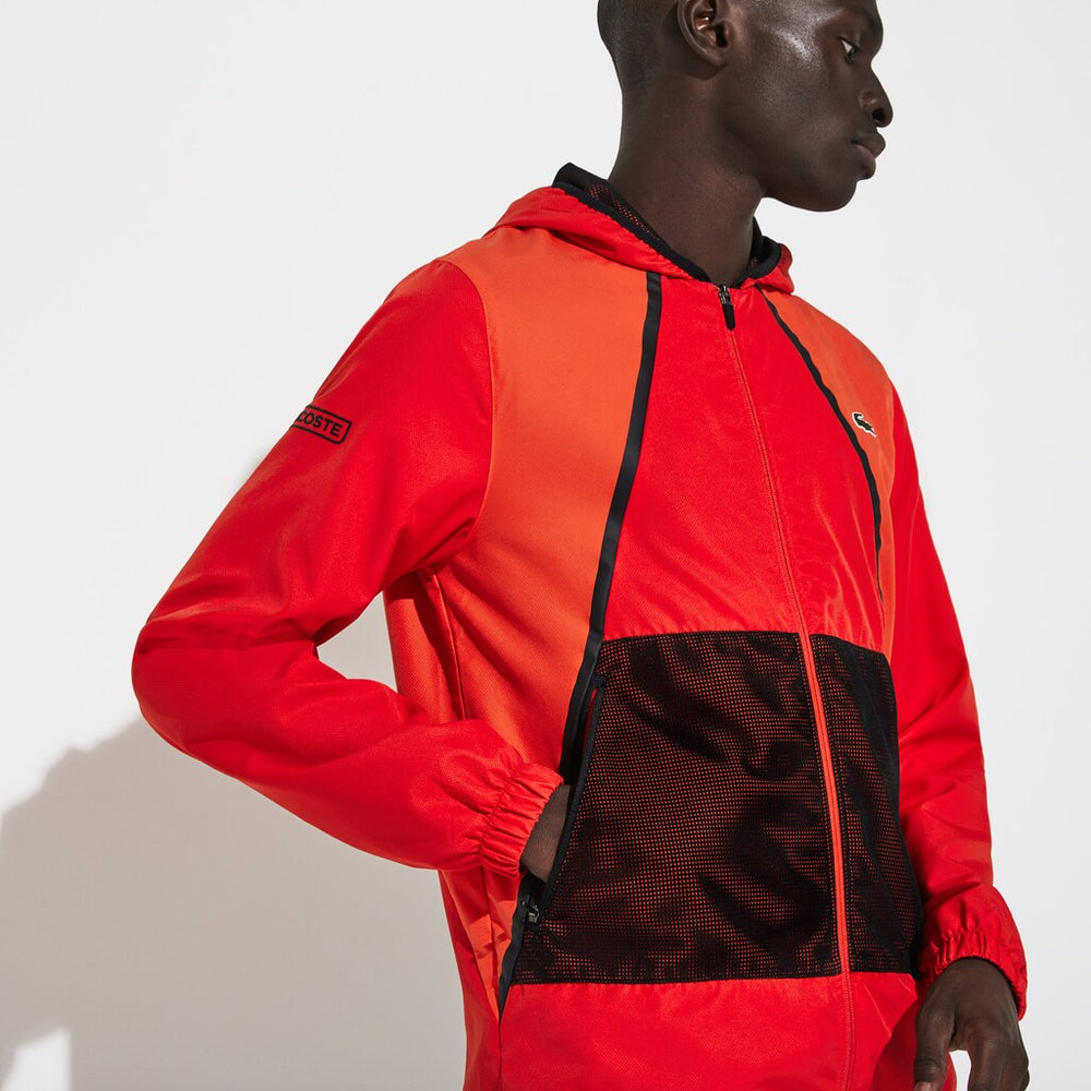 SPORT Mesh Inset Hooded Colorblock Tracksuit | Lacoste Mens