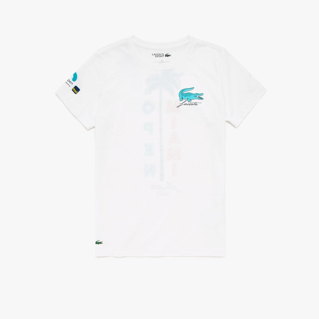 Wo  SPORT Miami Open Palm Tree Print T-shirt | Lacoste Womens