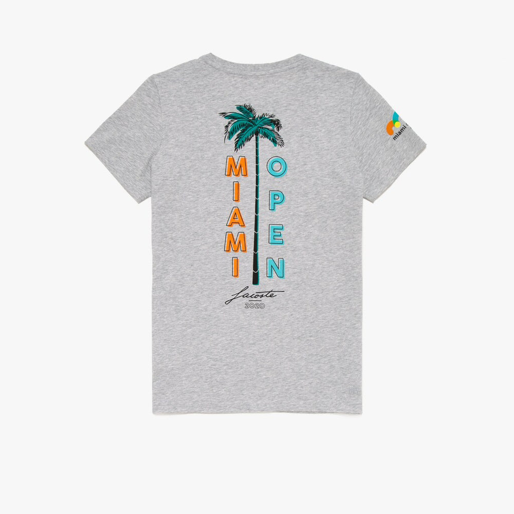 Wo  SPORT Miami Open Palm Tree Print T-shirt | Lacoste Womens