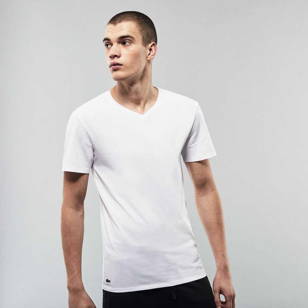 3 Pack of Plain T-Shirts | Lacoste Mens