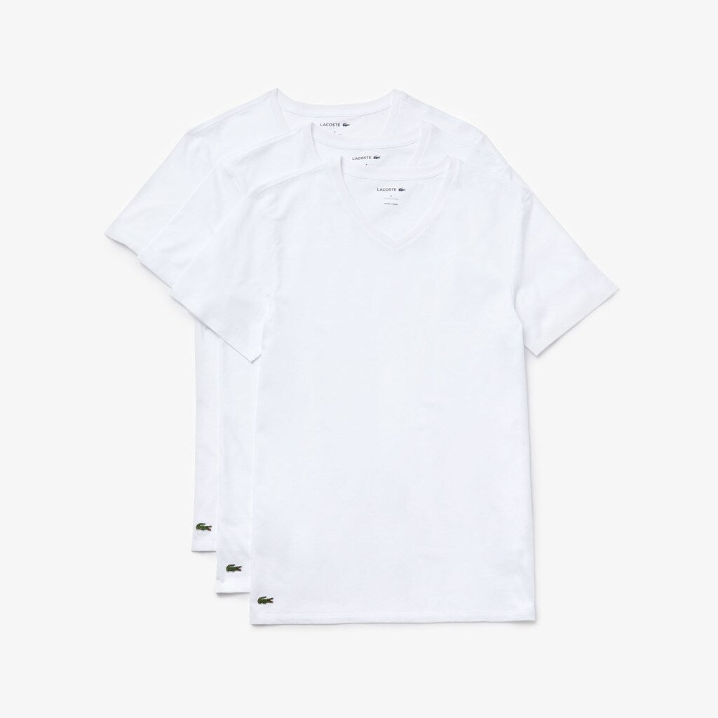 3 Pack of Plain T-Shirts | Lacoste Mens