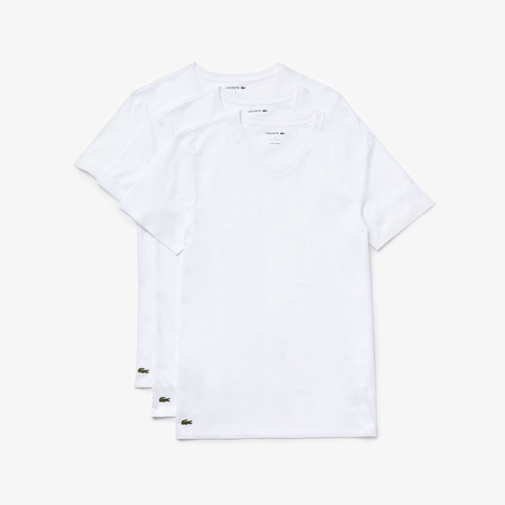 3 Pack of Plain T-Shirts | Lacoste Mens