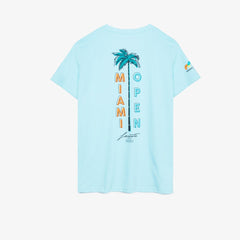Wo  SPORT Miami Open Palm Tree Print T-shirt | Lacoste Womens