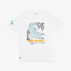 SPORT Miami Open Crocodile Print T-shirt | Lacoste Mens