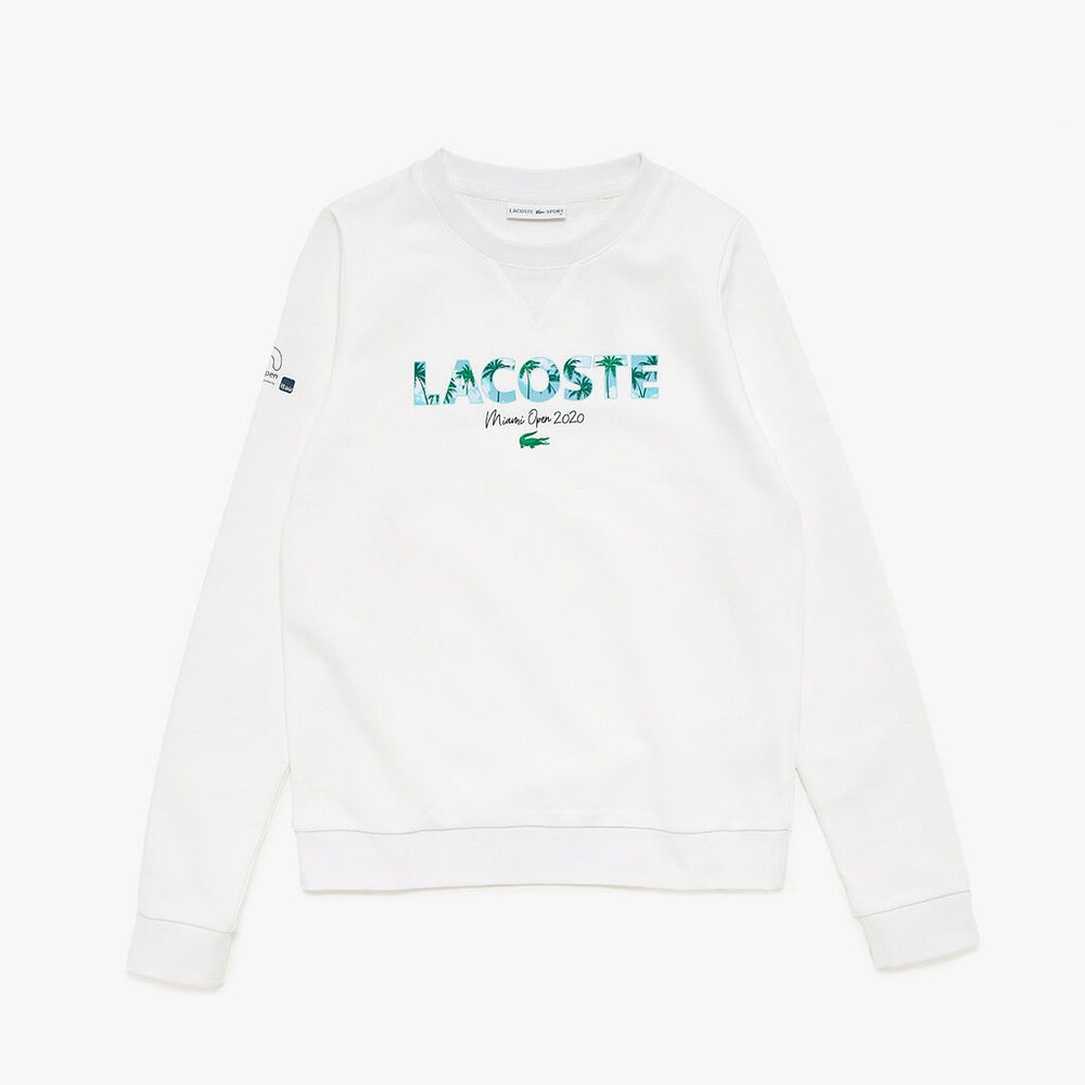 Wo  SPORT Miami Open Print Fleece Sweatshirt | Lacoste Womens