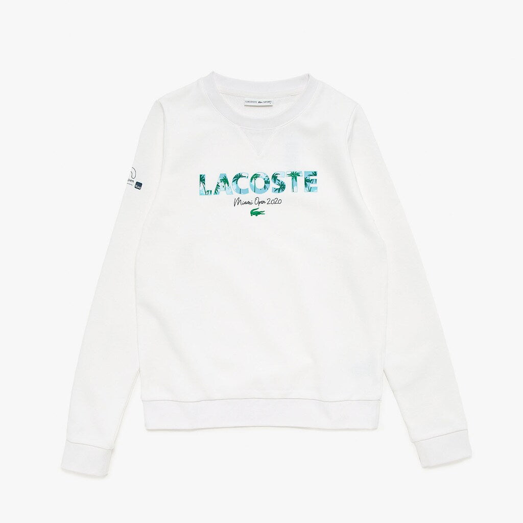 Wo  SPORT Miami Open Print Fleece Sweatshirt | Lacoste Womens