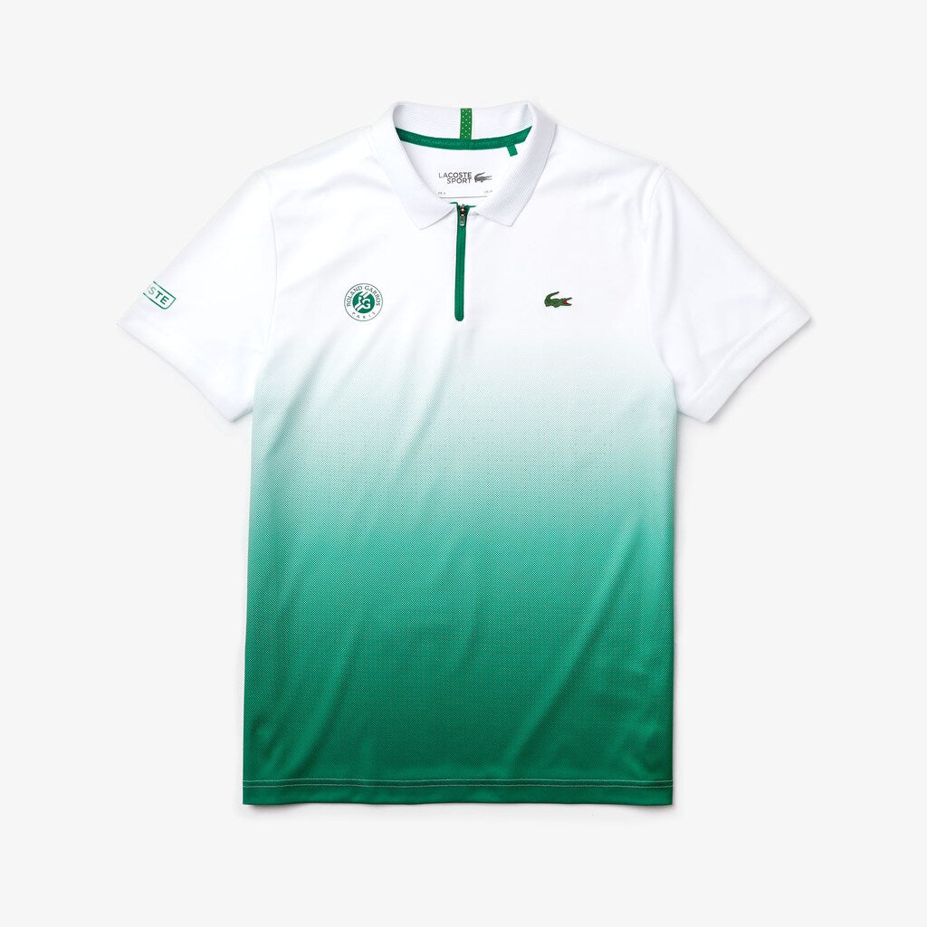 SPORT Roland Garros Zip-Front Performance Polo Shirt | Lacoste Mens