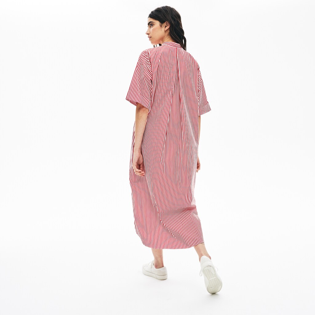 Wo  LIVE Striped Cotton Maxi Dress | Lacoste Womens