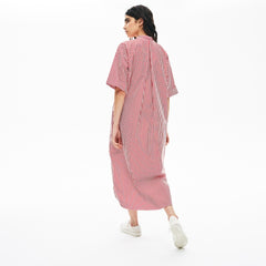 Wo  LIVE Striped Cotton Maxi Dress | Lacoste Womens