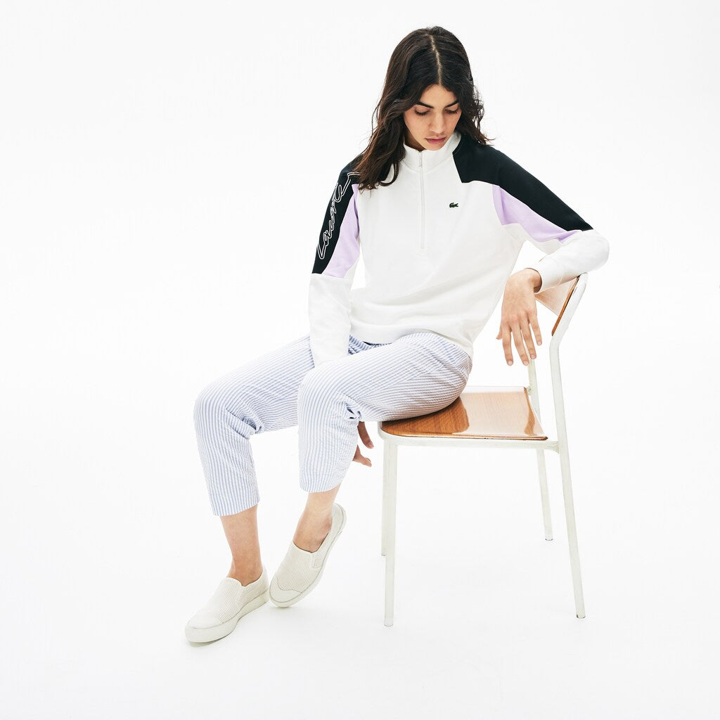 Wo  LIVE Color-Block Zip-Front Sweatshirt | Lacoste Womens