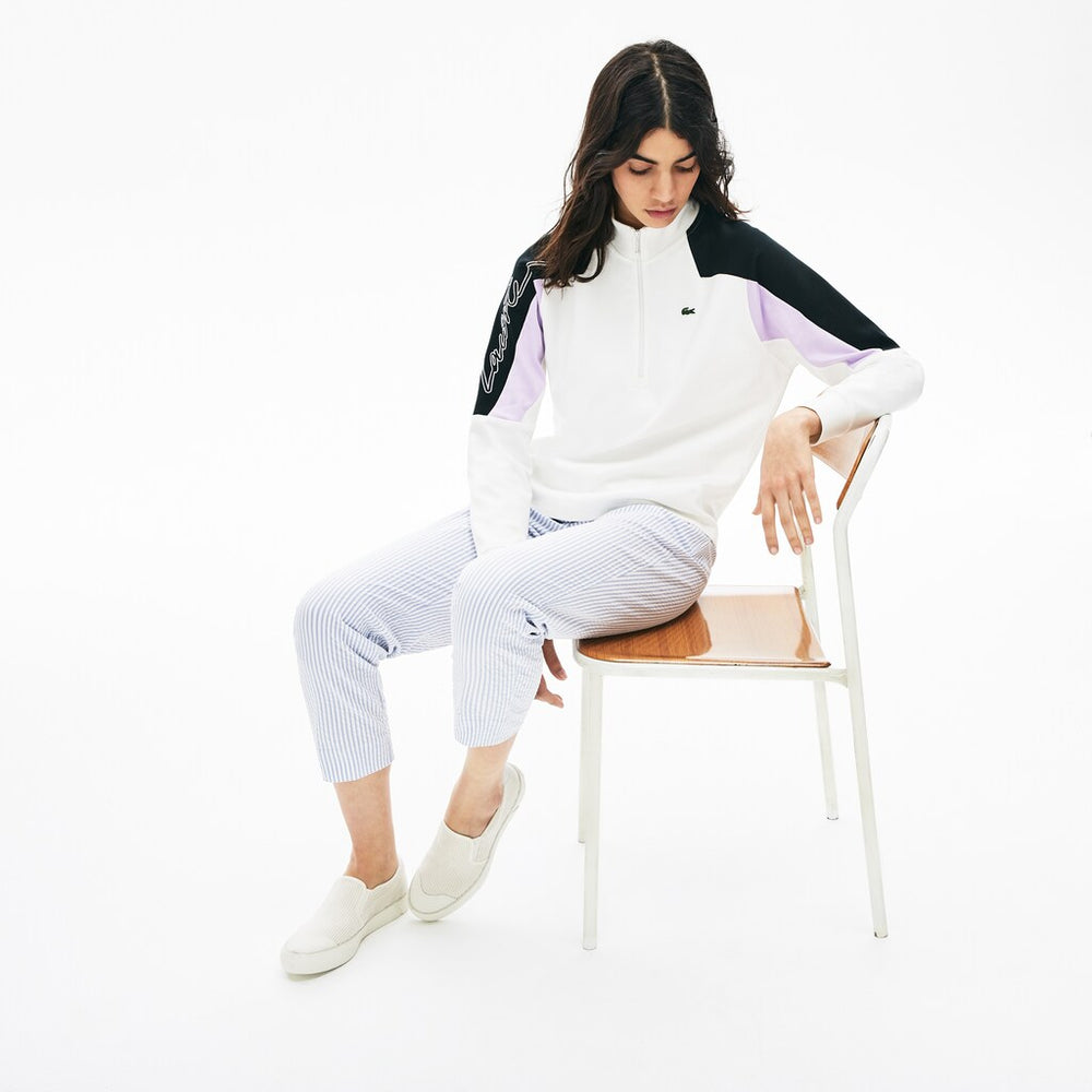 Wo  LIVE Color-Block Zip-Front Sweatshirt | Lacoste Womens