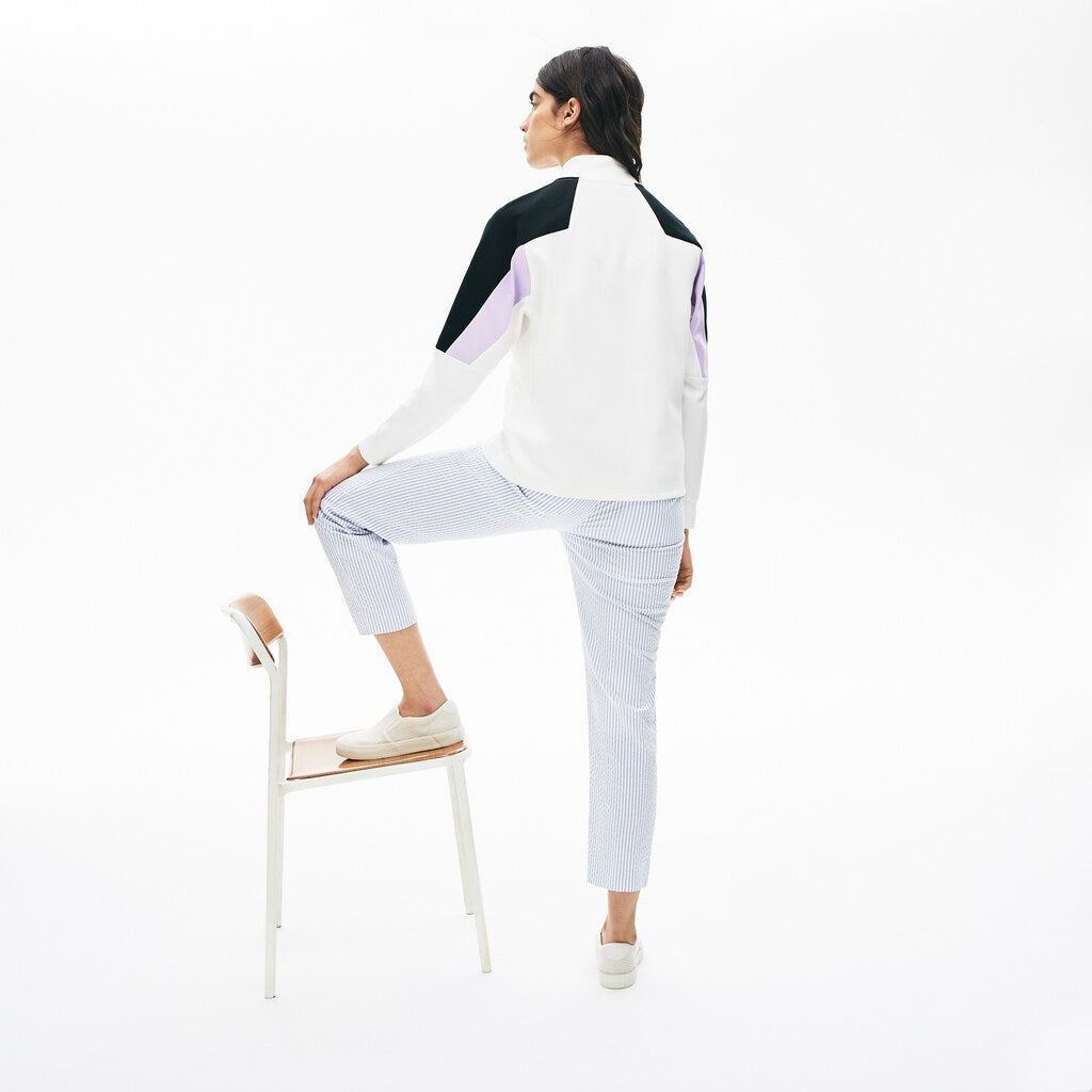 Wo  LIVE Color-Block Zip-Front Sweatshirt | Lacoste Womens