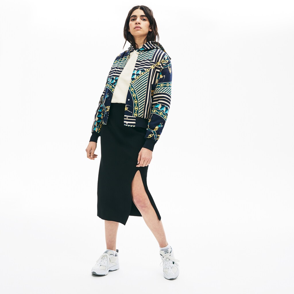 Wo  LIVE Slit-Front Knit Skirt | Lacoste Womens