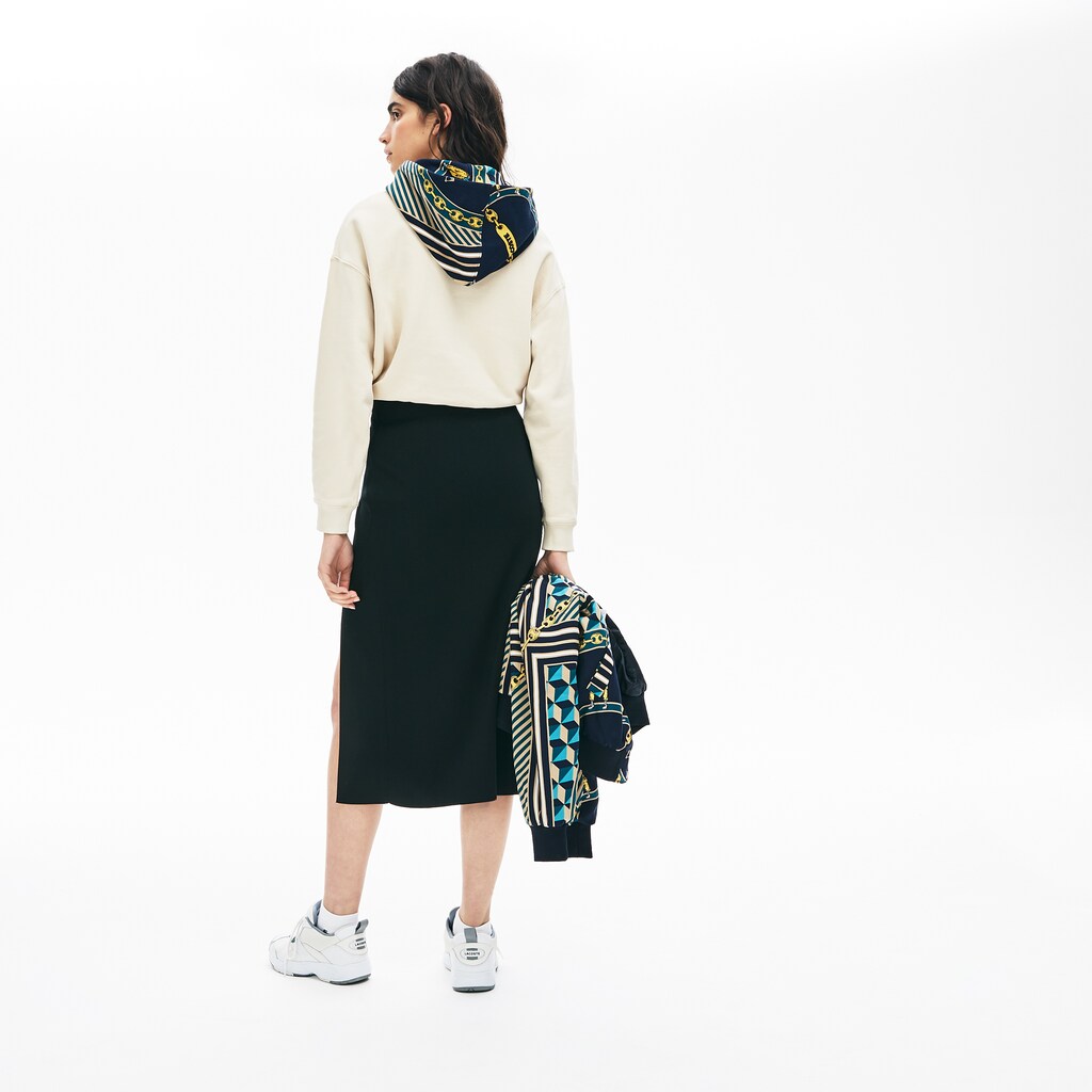 Wo  LIVE Slit-Front Knit Skirt | Lacoste Womens