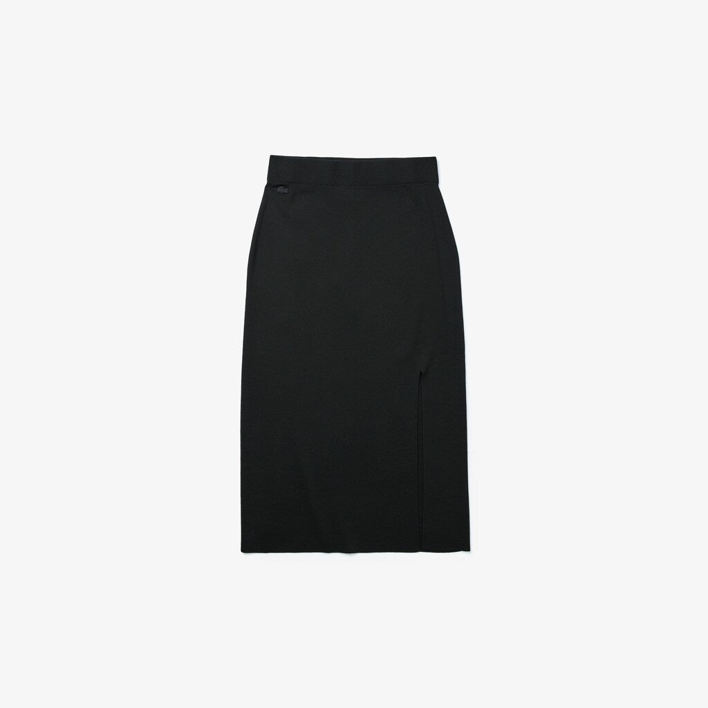 Wo  LIVE Slit-Front Knit Skirt | Lacoste Womens